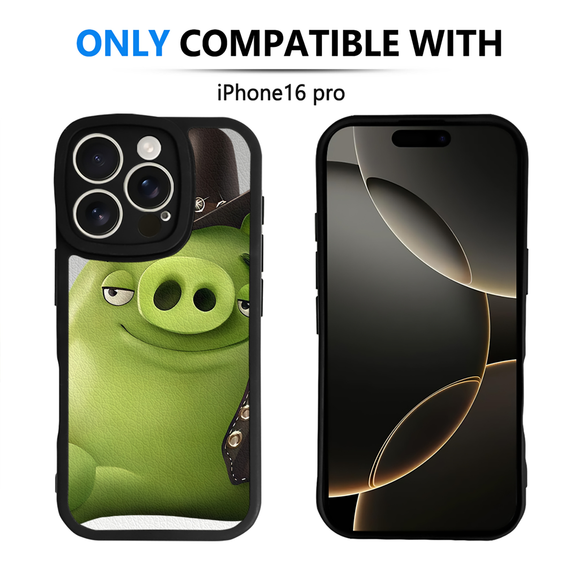 （画像用） Angry Birds アングリーバード 【iPhone 16シリーズ対応】シリコンスマホケース（レザー調） 材質：シリコン